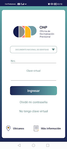 ONP Móvil Screen 2