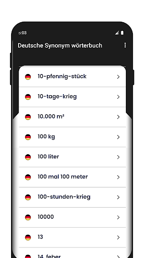 Deutsche Synonym wörterbuch Screen 2