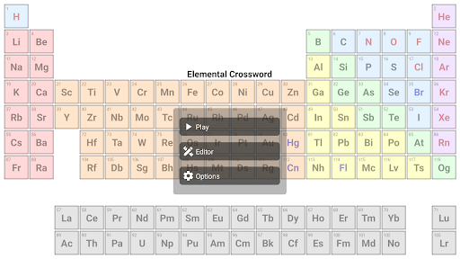 Android application Elemental Crossword screenshort