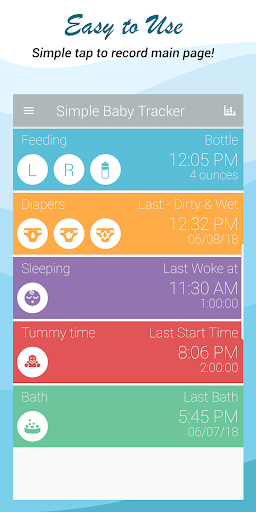 Android application Simple Baby Activity Tracker screenshort