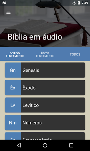 Android application Bíblia em áudio screenshort