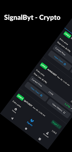 Android application Signalbyt: Crypto Signals screenshort