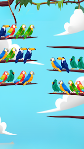 Sort Color Birds Brain Puzzle