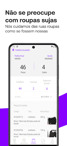 Android application Laundry App São Paulo screenshort