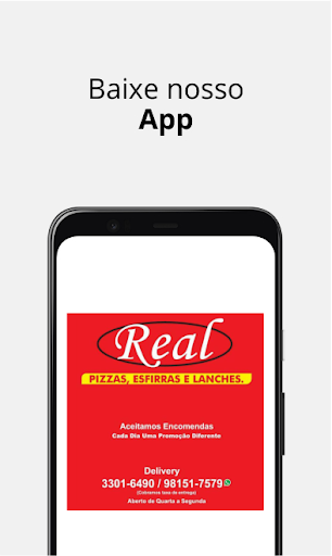 Android application Real Pizzas, Esfirras e Lanche screenshort