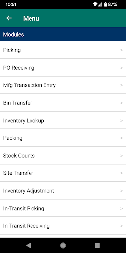 SalesPad Inventory Manager Screen 2