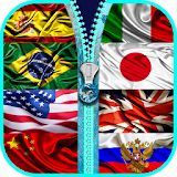 Flags of the World Zipper Lock Screen icon
