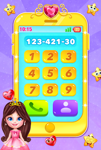 Android application cute princess toy phone game screenshort