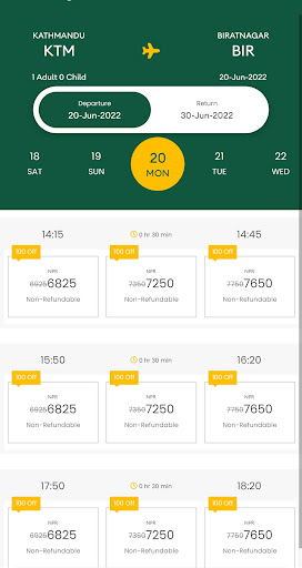 Saurya Airlines Screen 2