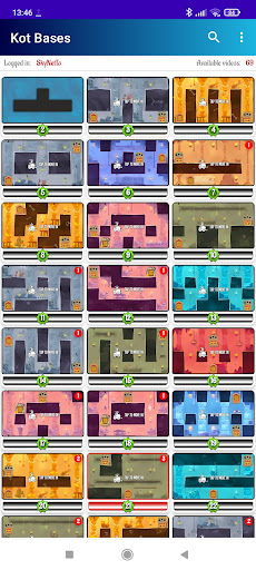 Android application Kot Bases screenshort