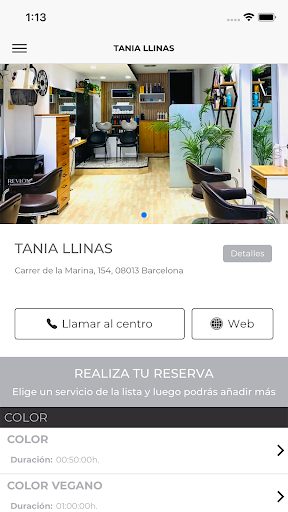 Android application Tania Llinàs screenshort