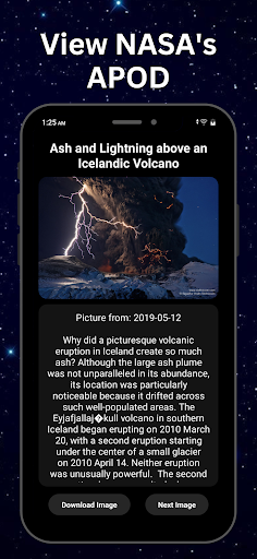 Android application Random Nasa APOD screenshort
