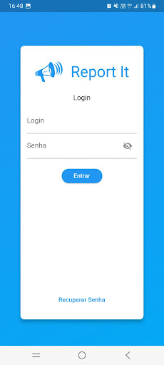 Android application ReportIt Manager screenshort