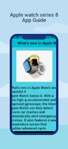 Apple watch series 8 App Guide