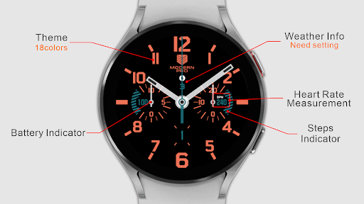 Android application IWF Modern Pro II watchface screenshort