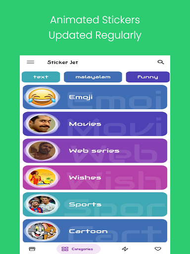 Malayalam Animated Stickers