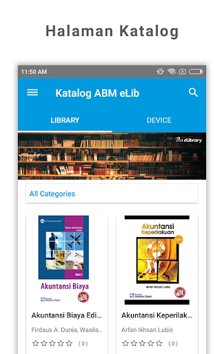 Android application ABM eLibrary screenshort