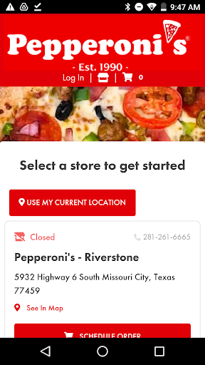 Android application Pepperoni's screenshort