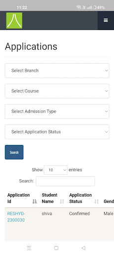 Resoadmissions Screen 2