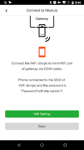 Android application HES Connect screenshort