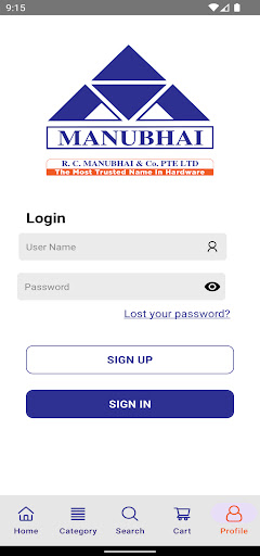 Android application R.C. Manubhai screenshort