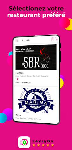 Android application LevryGo screenshort