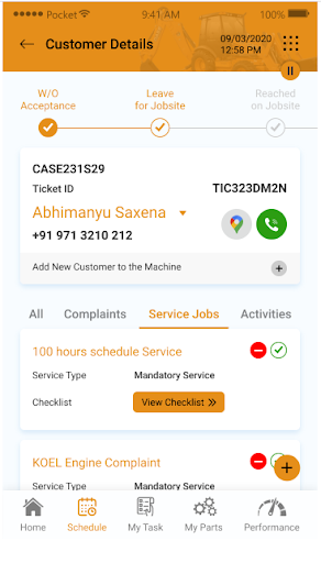CNH Field Service App - CE Screen 3