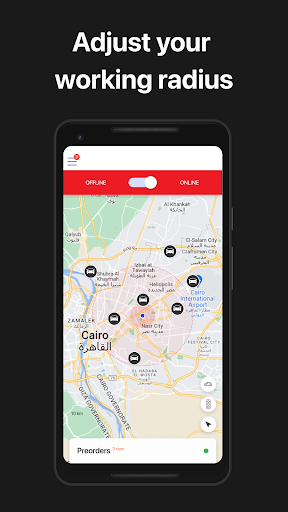 Android application Farid Driver screenshort