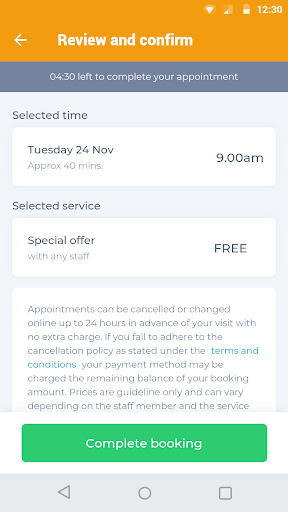 The Pamper Lounge Screen 3