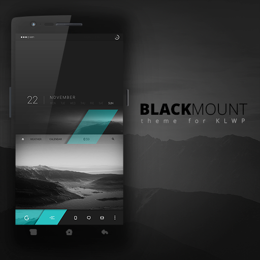 Blackmount theme for KLWP 1.1 Icon