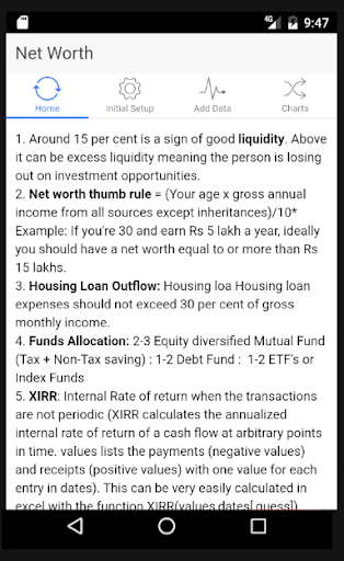 Financial Worth Lite