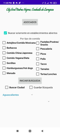 Android application City Food Mx screenshort