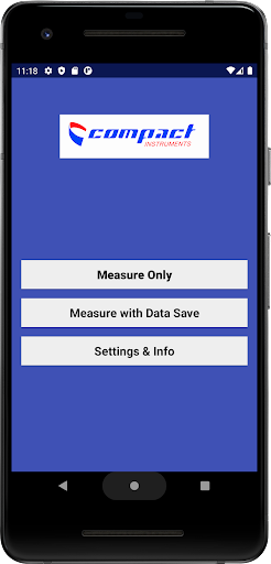 Android application MiniVLS Tachometer screenshort