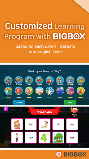 BIGBOX - Fun English Learning Screen 2