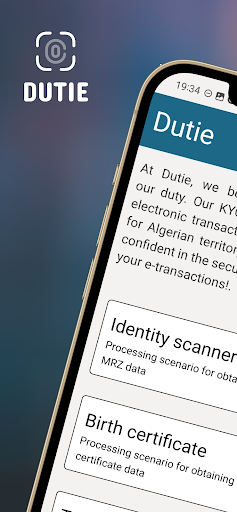 Android application Dutie screenshort