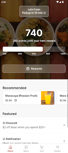 Android application Latin Fresh screenshort