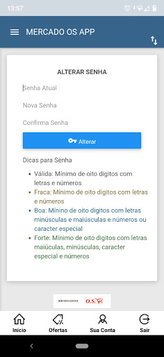 Android application Mercado OS screenshort