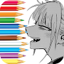 Anime Animated Coloring Book