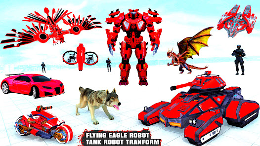 Grand Falcon Robot Car Game 3D 1.2 APK + Mod (Unlimited money) إلى عن على ذكري المظهر