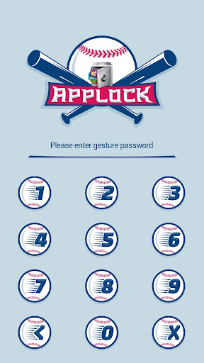 AppLock Theme Baseball Screen 2