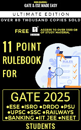 Imagen de ícono de MADE EASY- The 11 Point Rulebook For Engineering Student: Ultimate Edition for GATE, ESE, IIT-JEE, NEET, UPSC, SSC, Railways, Banking & State Level Exams 2025