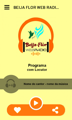 Android application Beija Flor Web Rádio screenshort