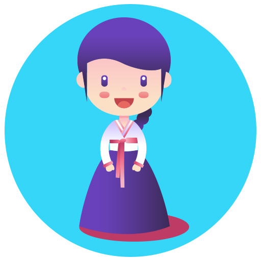 Learn Korean words and phrases logo