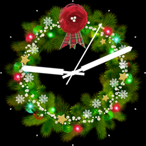 Merry Christmas Wreath Xmas logo