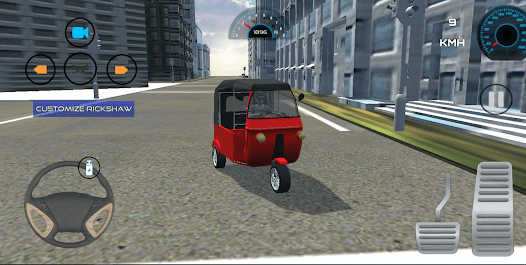 Rickshaw 3D Indian Game 1 APK + Mod (Unlimited money) untuk android