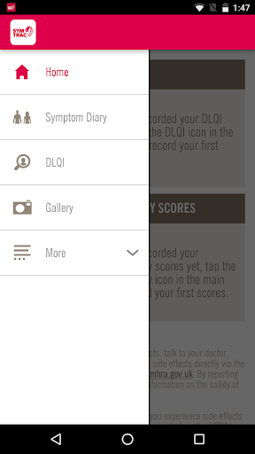 Android application SymTrac™ Pso HU screenshort