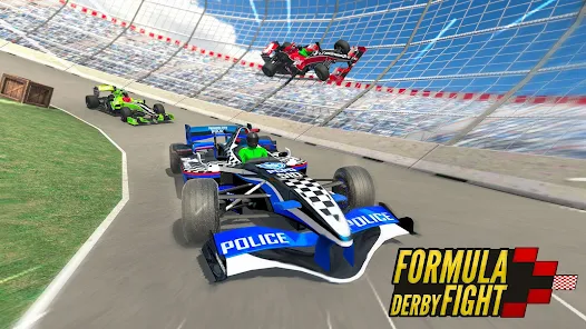 Formula Car Crash Derby Game – Extreme Formula Car Racing Stunt