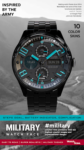 Military Watch face Screen 2