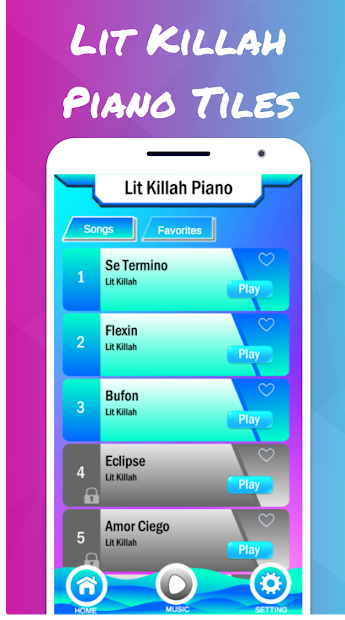 Captura 8 Lit Killah 🎹 Piano Tiles android