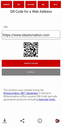 QR-Code Contact Info Generator Screen 2